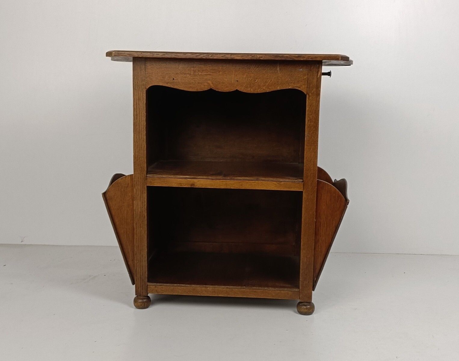 Antique Rare Art Deco Cabinet Desk Table Carved Wood Very Special Barn Farmhouse