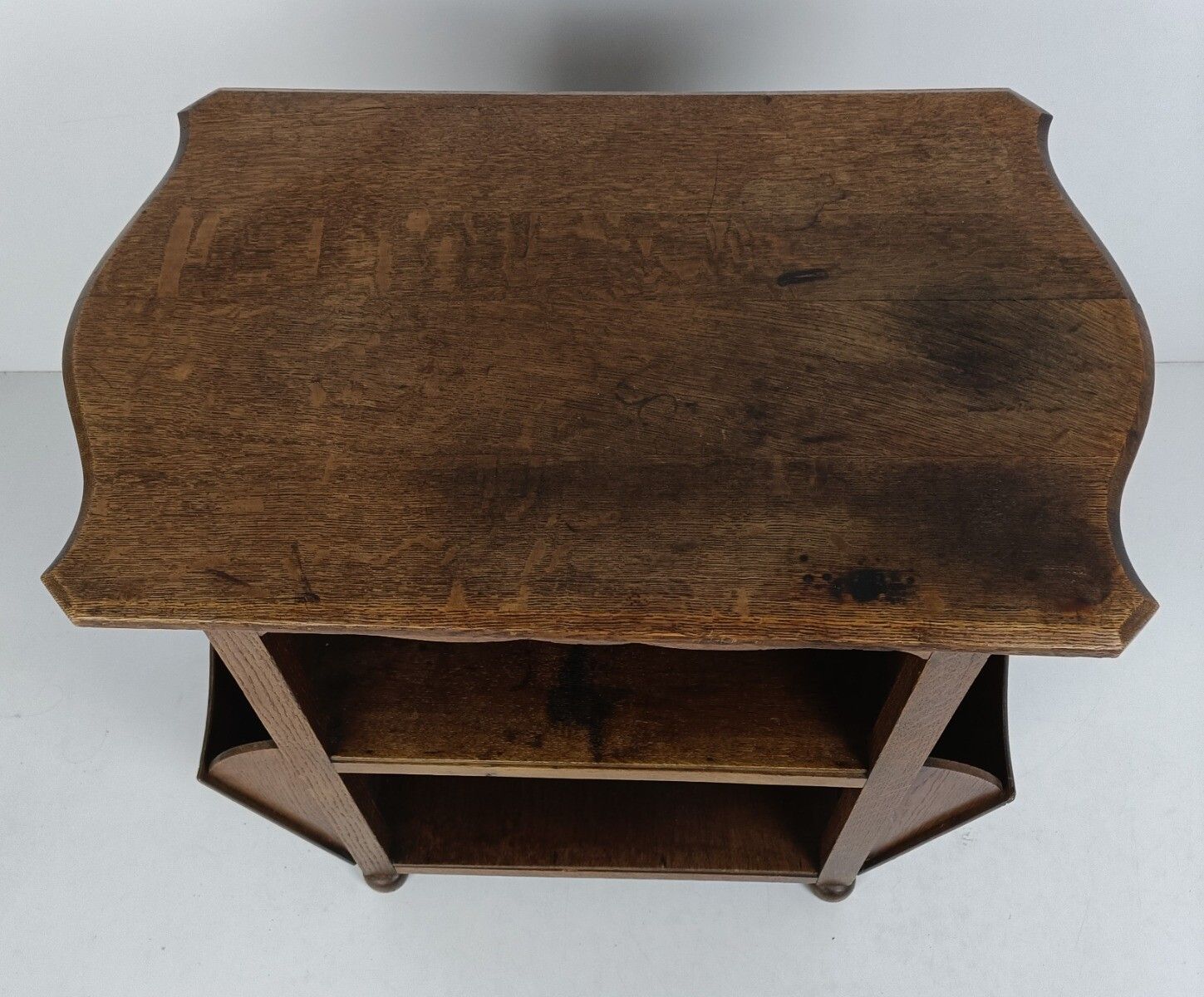 Antique Rare Art Deco Cabinet Desk Table Carved Wood Very Special Barn Farmhouse photo furniture