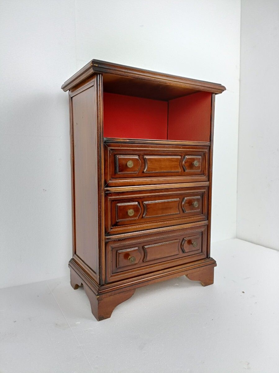 Gorgeous Chest Of Drawers Hallway Cabinet 60s Large End Table photo for sale
