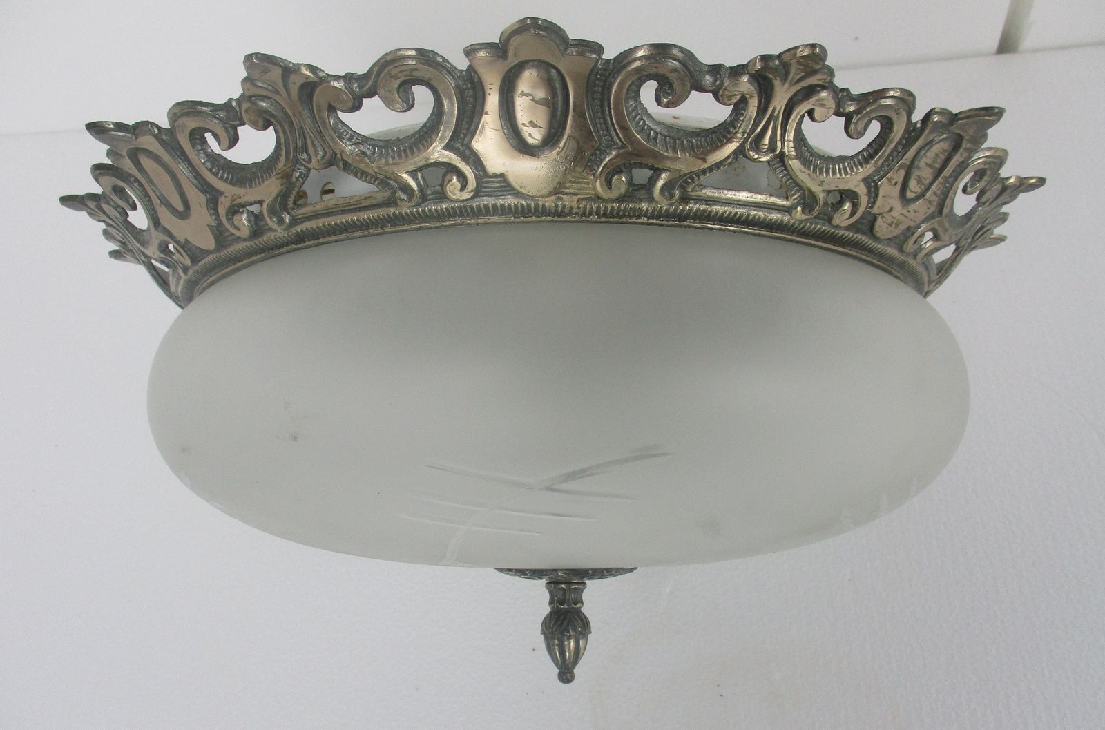 Xl Gorgeous French Ceiling Lamp Fixture Plafonniere Ornate 3 Lights Wow photo 244.0