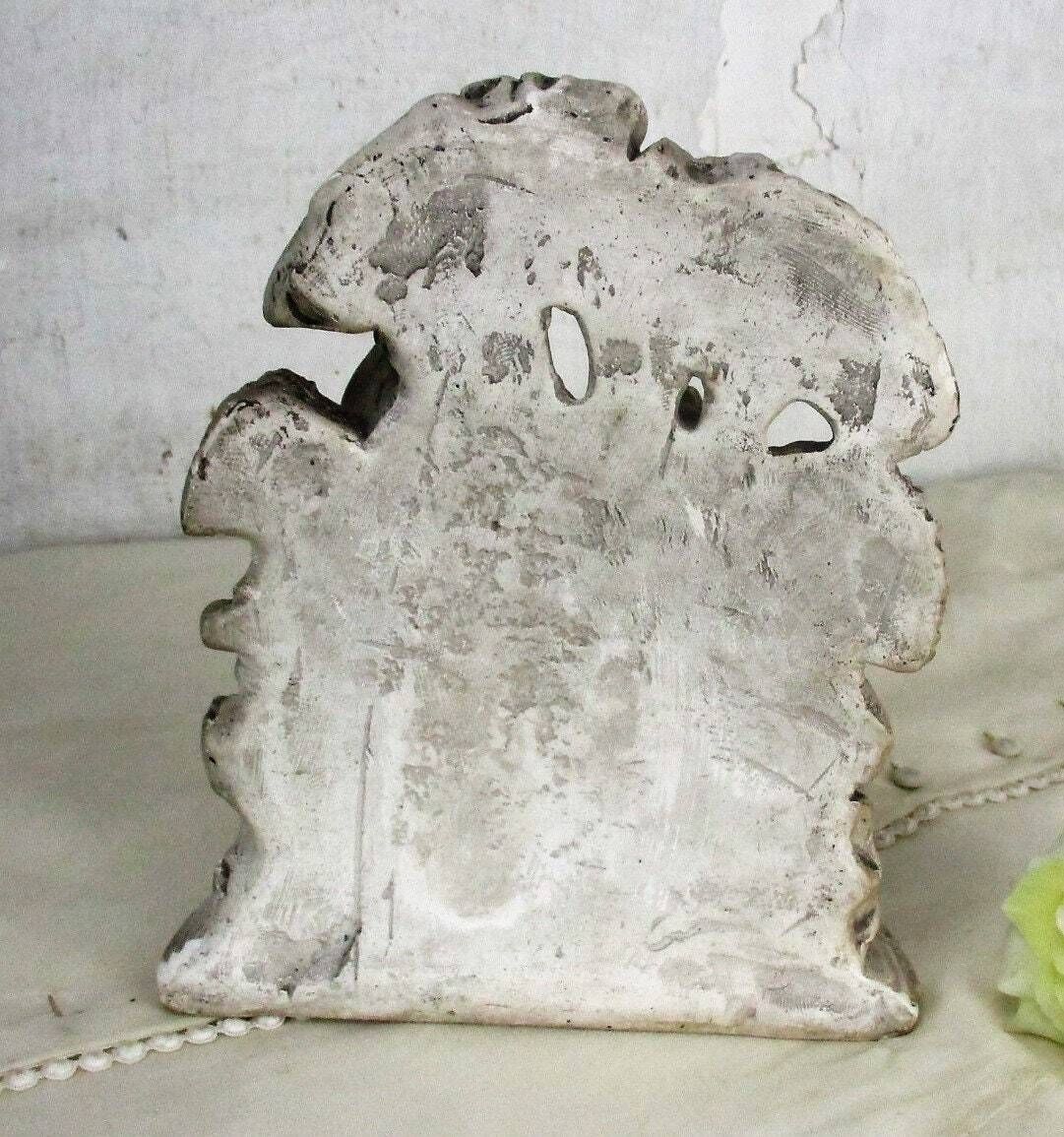 Statue Flight To Egypt Holy Family Angel Gabriel Plaster Gorgeous Htf Collector photo vinterior