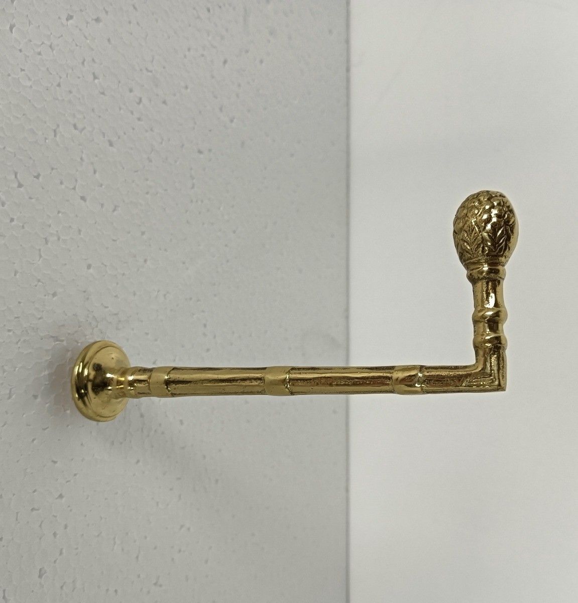 Set Of 7 Brass Modernist Ornate Curtain Rail Holders Tiebacks Vintage photo Home Decor