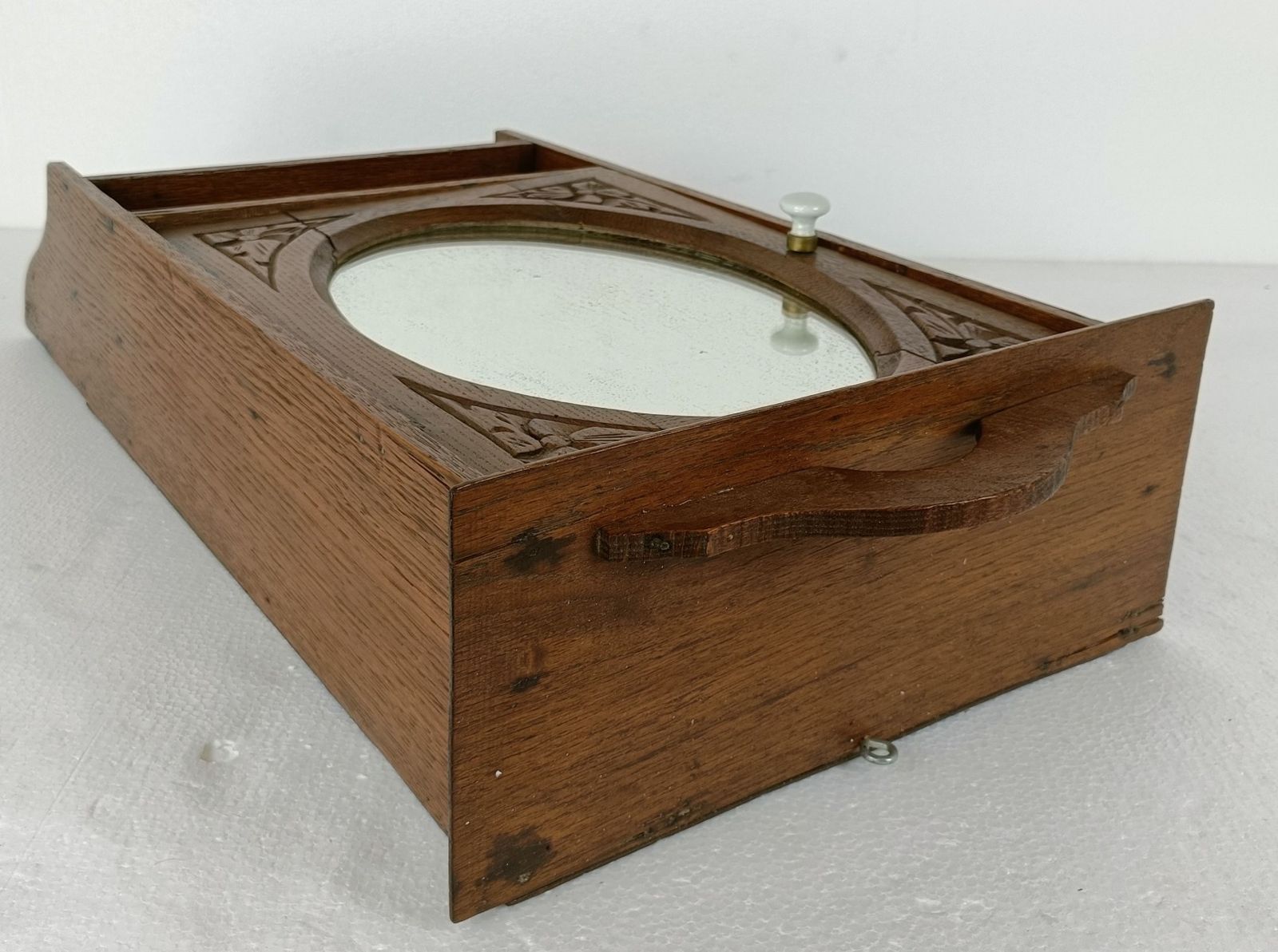 Art Deco Kitchen Apothecary Medicine Bathroom Cabinet Oval Mirror photo buy