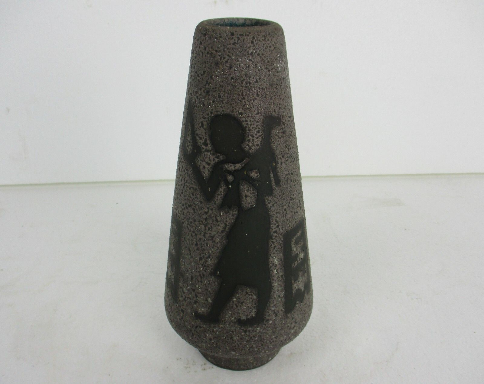 Art Deco Revival  Vase Guerin Style Egyptian Figures  Stoneware  11.81" photo furniture