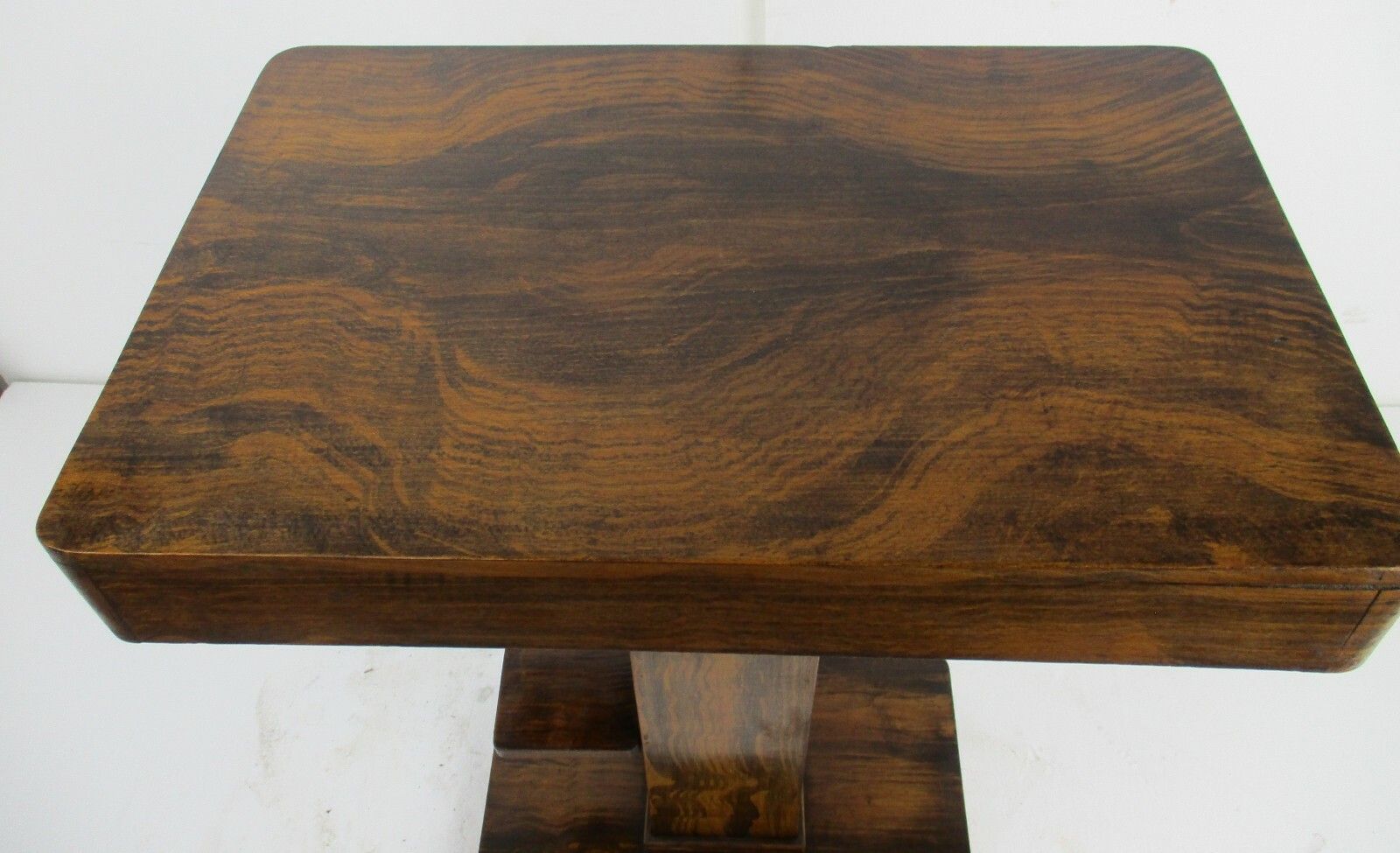 Hand Carved Wooden Pedestal Display Side Table Side Boards Stunning Rare Piece photo Furniture