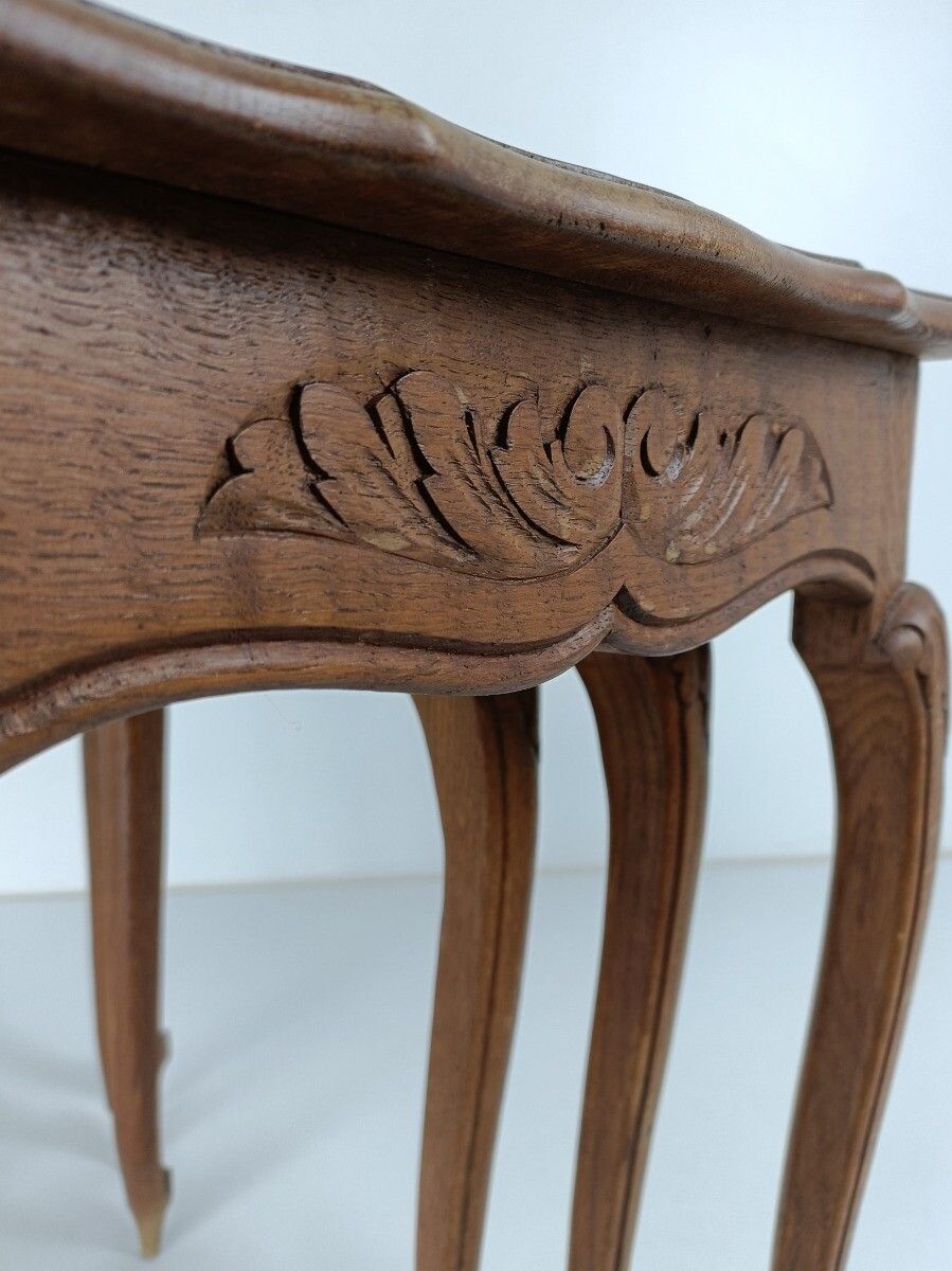 Set Of 3 Wood Stacking Nesting Tables Louis XV Style  Mid Century Modernist Orna photo vintage