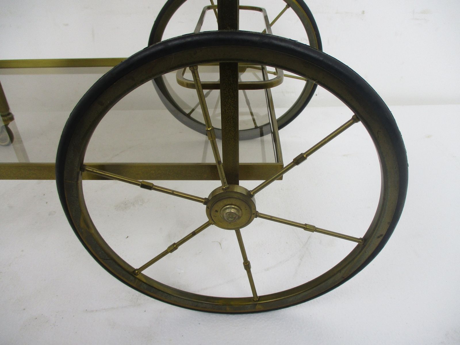 Bar Cocktail Tea Cart Trolley Hollywood Regency Kitchen Island Brass Very Stylis photo 441.0