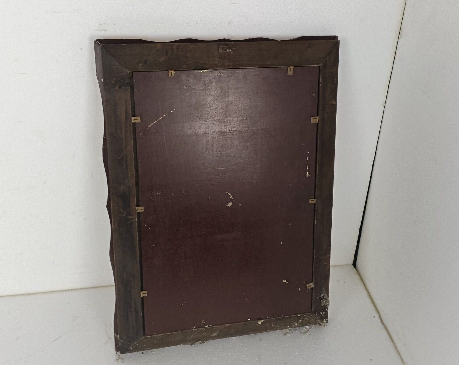 photo furniture Large Art Deco Nouveau Wall Hanging Ornate Mirror Vanity Dresser Clear Etched Pi