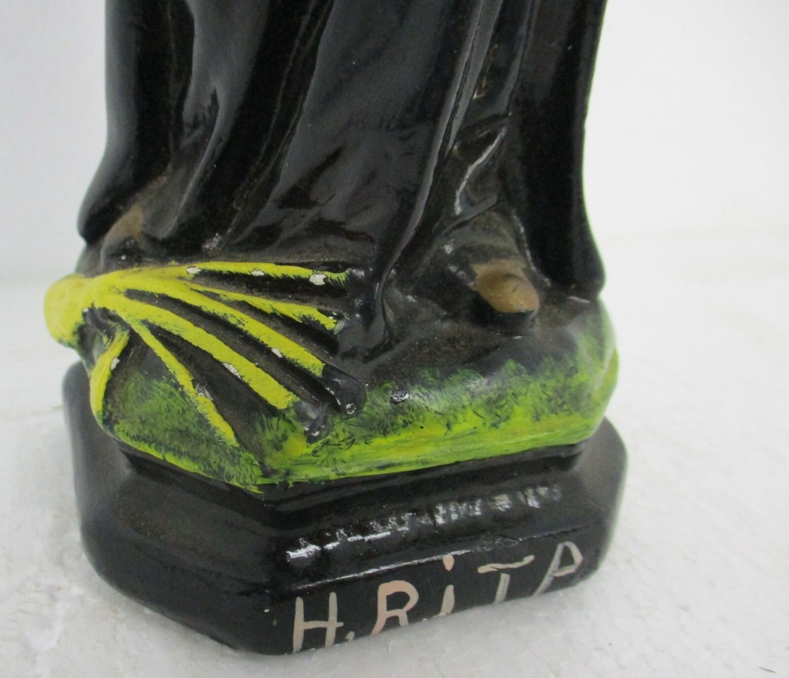 Htf Statue St Rita Of Cascia Plaster Patroness Impossible Causes Collector photo Art