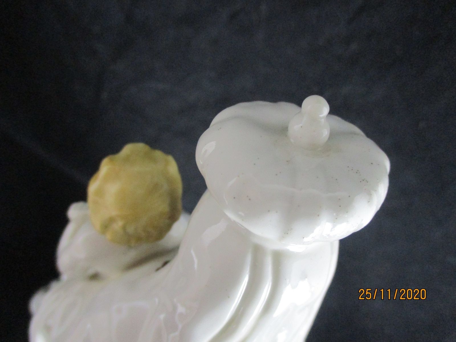Large Antique 1900 Vieux Paris Porcelain Bisque Statue Virgin Mary Madonna With photo buy
