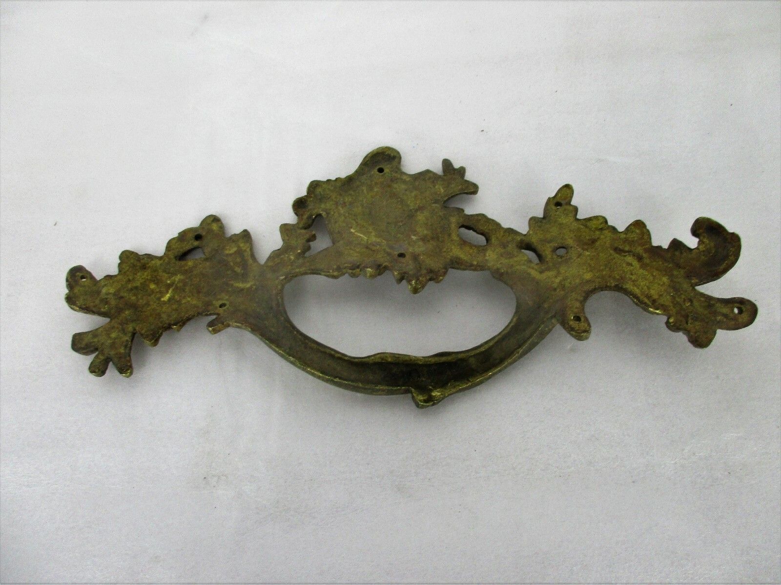 Large Antique  Brass Door Knob Handle Architectural Reclaimed Salvaged Trim photo 70.0