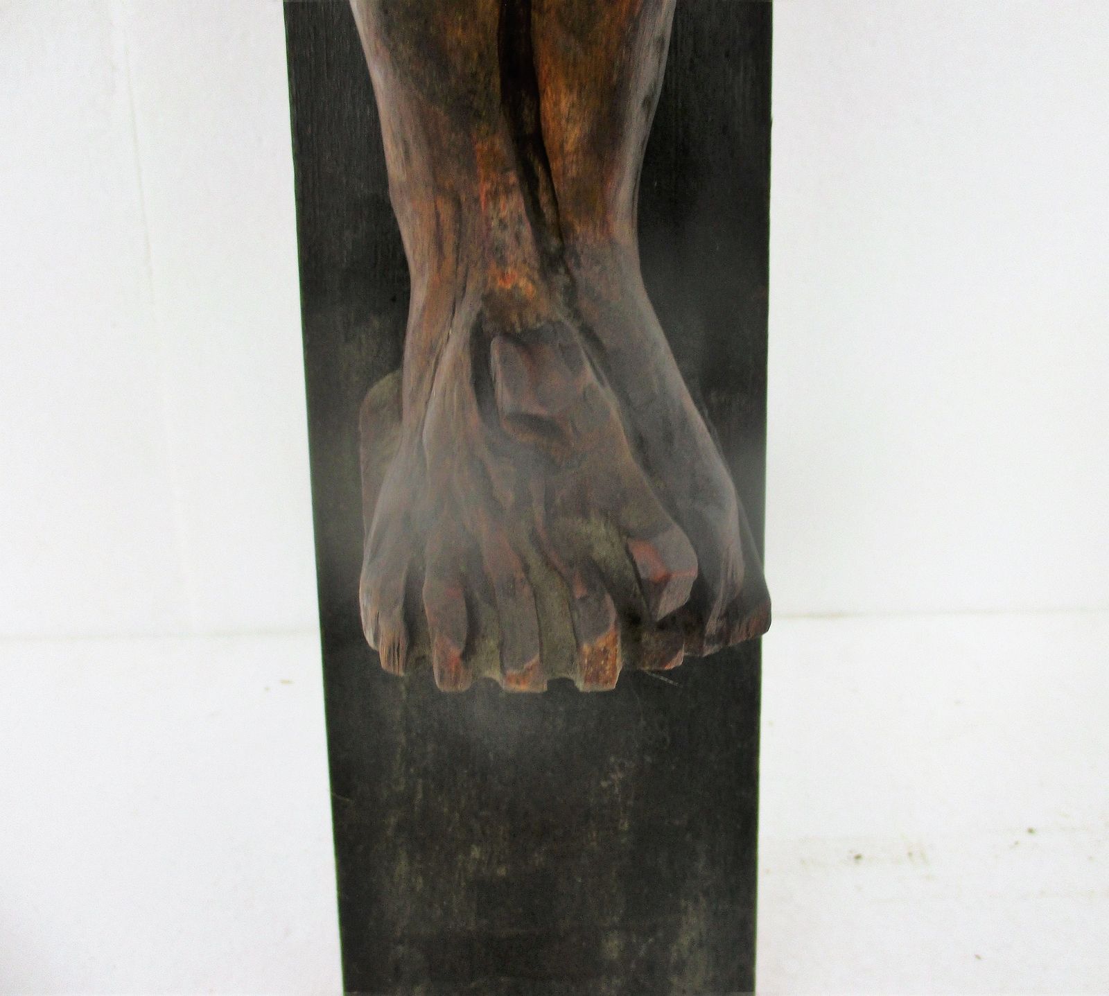 Gorgeous Completely Hand Carved Wood Hanging Crucifix Cross Jesus Christ Stunnin photo 384.0