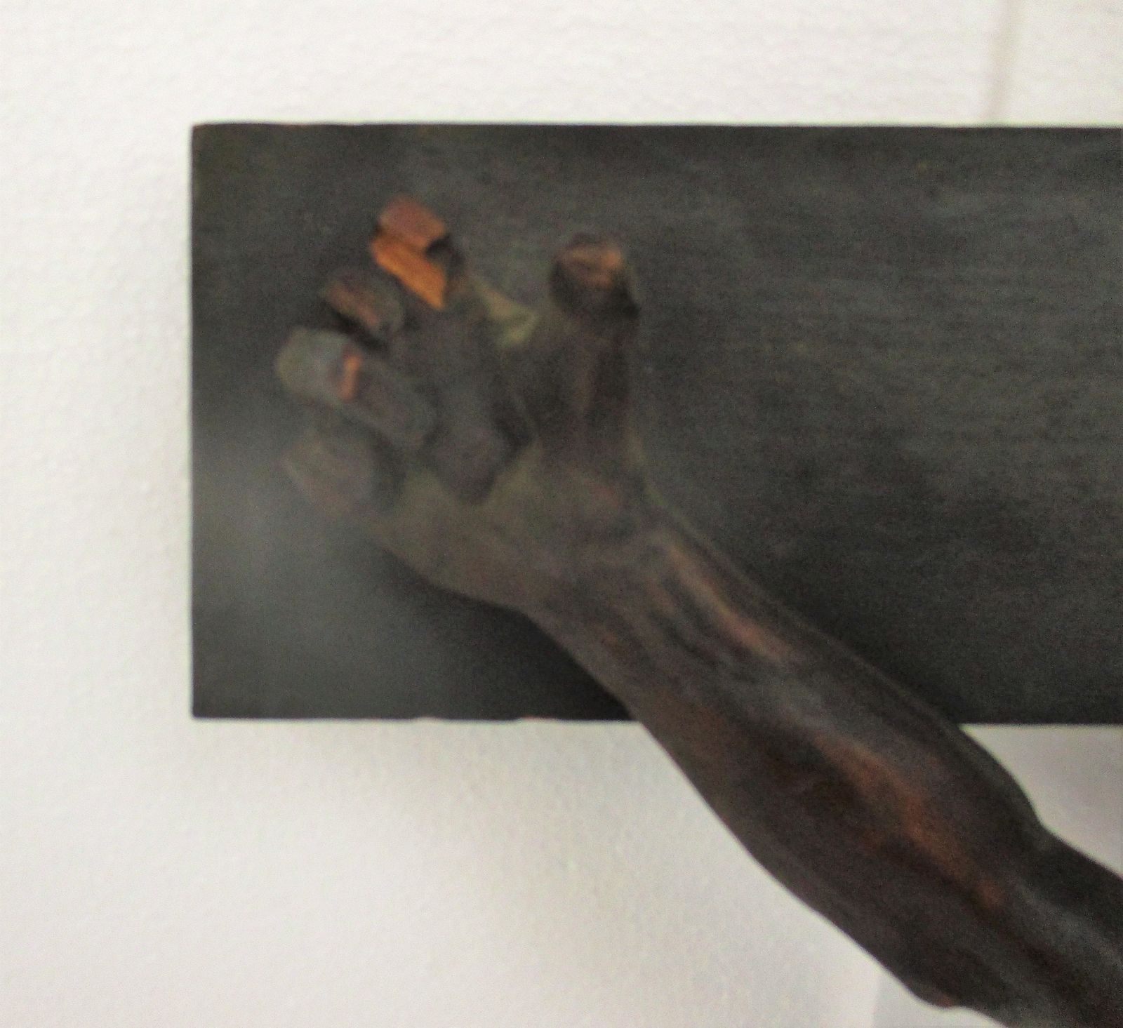 Gorgeous Completely Hand Carved Wood Hanging Crucifix Cross Jesus Christ Stunnin photo buy