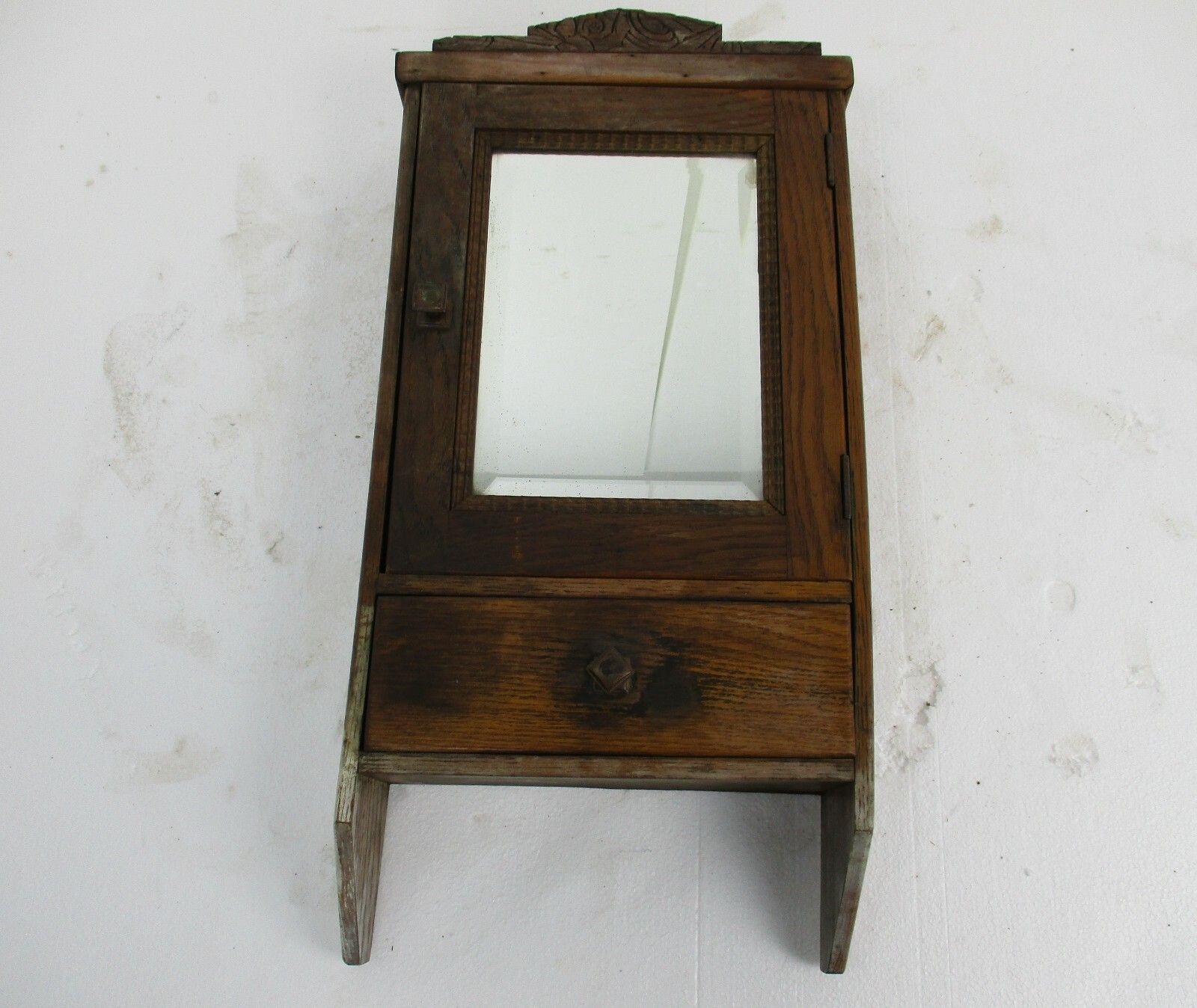Kitchen Medicine Apothecary  Bathroom Cabinet Beveled Glass Beautiful Barn Style photo furniture