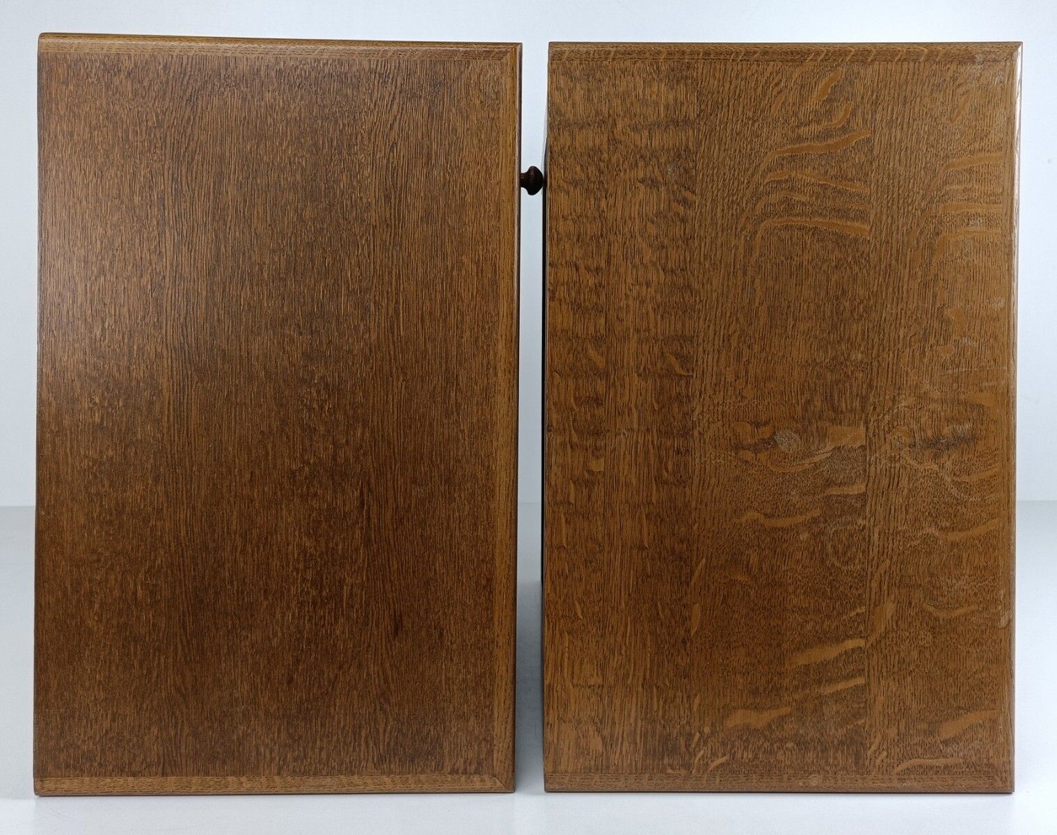 photo for sale Couple French Louis XV/XVI Style Wooden Oak Nightstands End Tables Modernist Vin