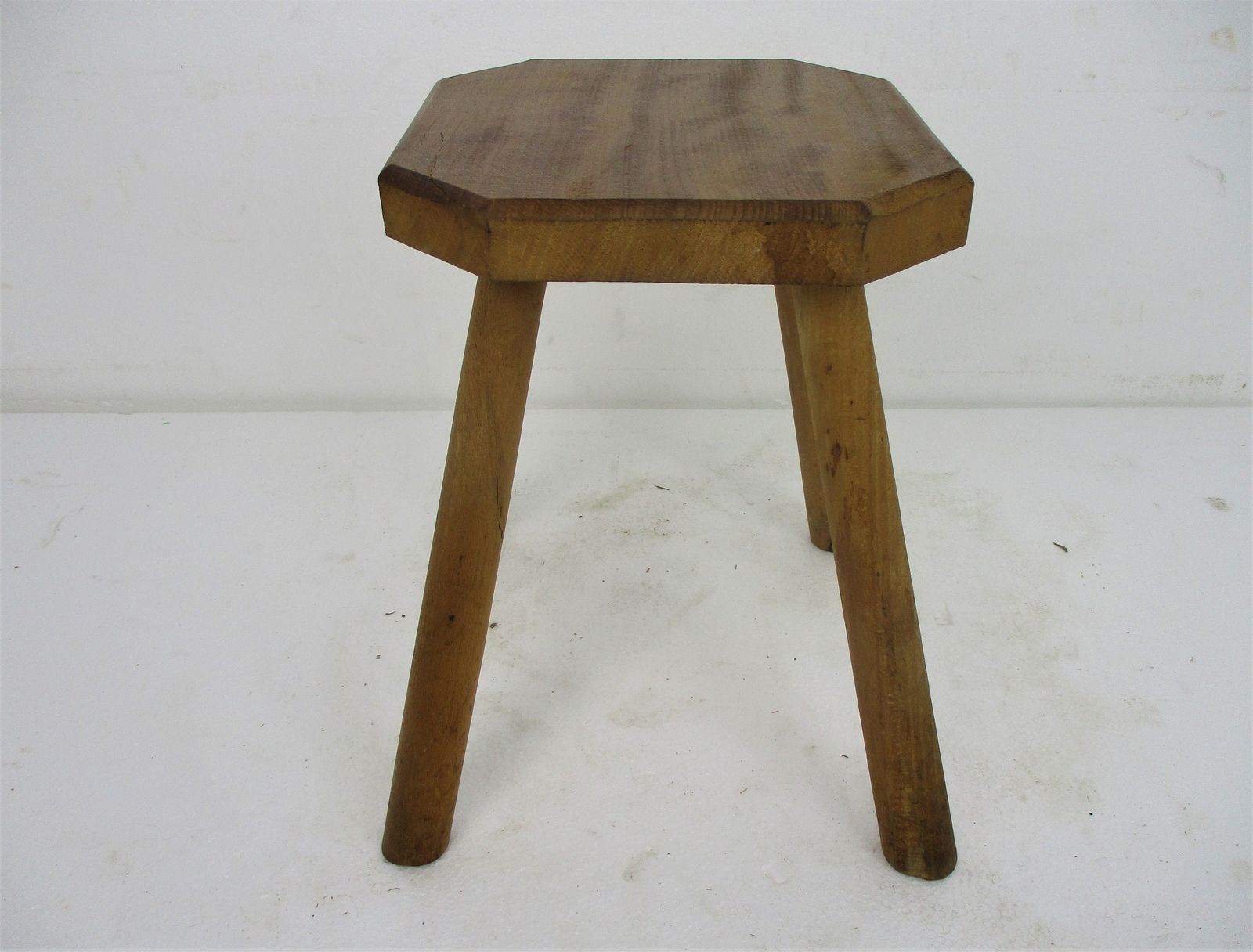 Old Milk Milking Stool Farmhouse Country Barn Style Side Display Table Pedestal photo furniture