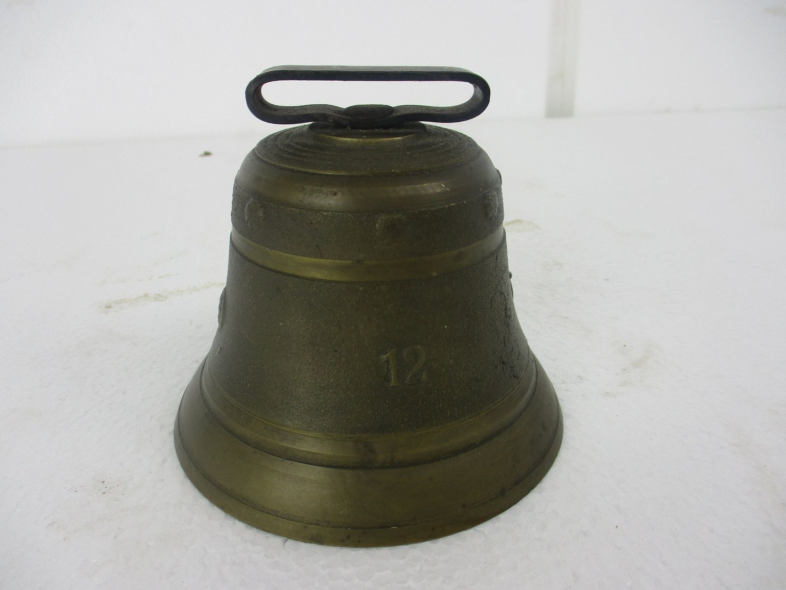 Large  Brass Ornate Table Bell Brass Clapper Art Deco Decorative photo furniture