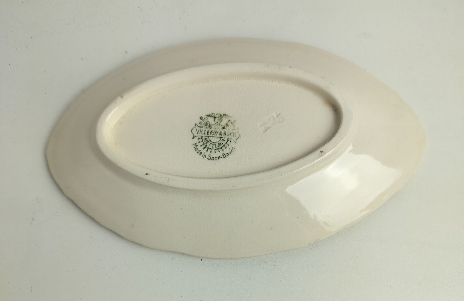 Antique 1900 Plates 2 Small Serving Dishes  Boch Mettlach Rare Blue Rose Art Nou photo 63.0