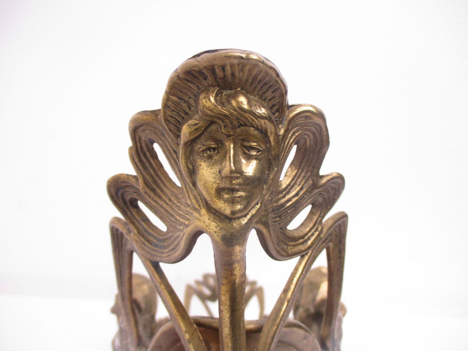 L Art Nouveau French Planter Jardinière Ornate Embossed Centerpiece Brass Merma photo 223.0