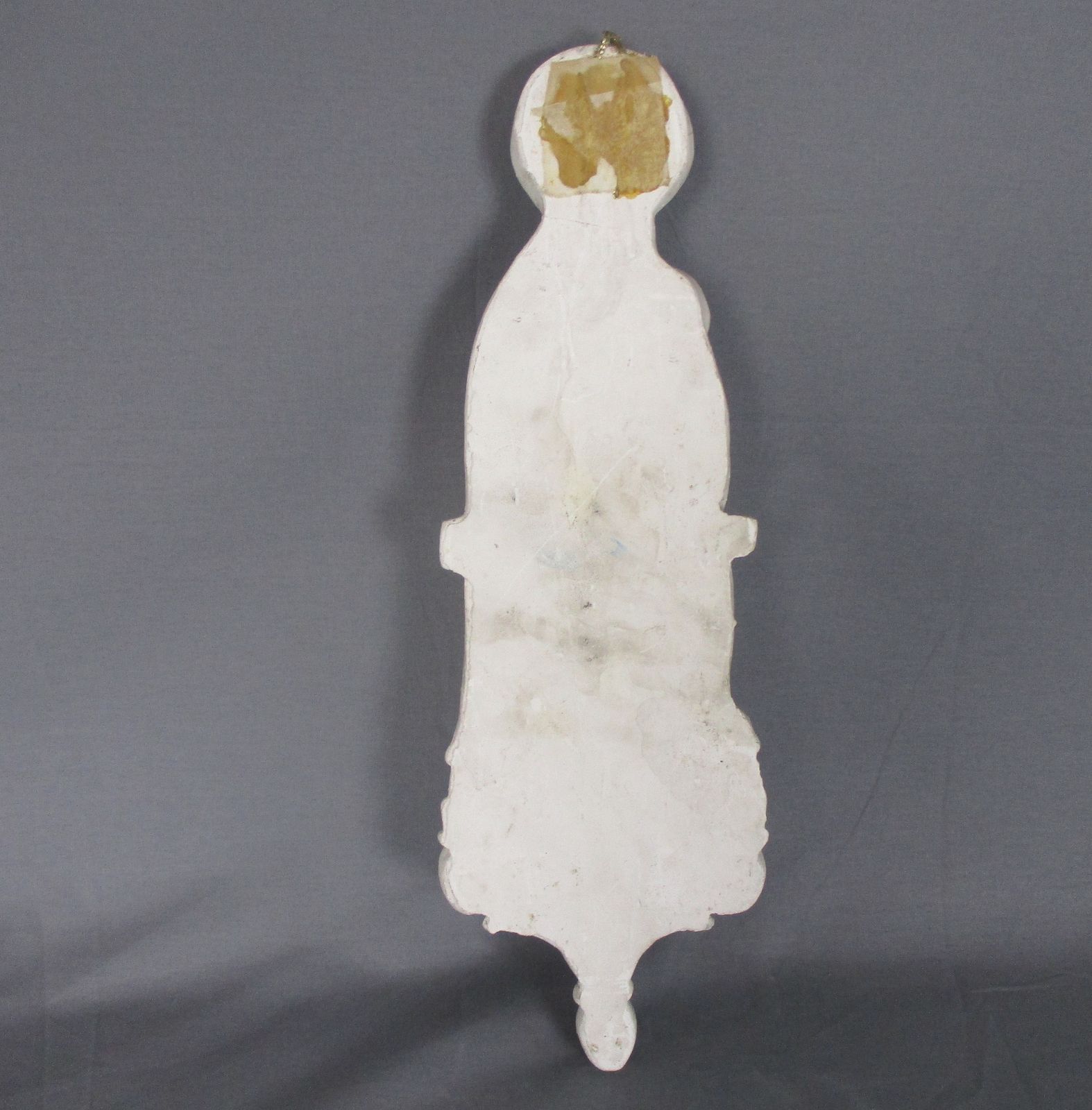 Antique Wall Hanging Plaster Virgin Mary Infant Child Jesus Gorgeous Madonna photo vinterior