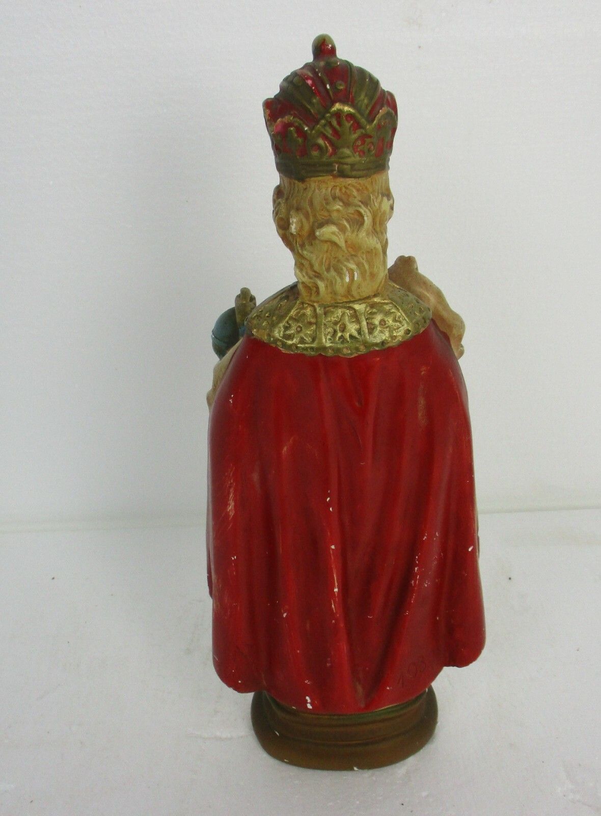 Statue Infant Of Prague Infant Jesus Santo Nino Plaster Collector 30s 14.37" photo buy