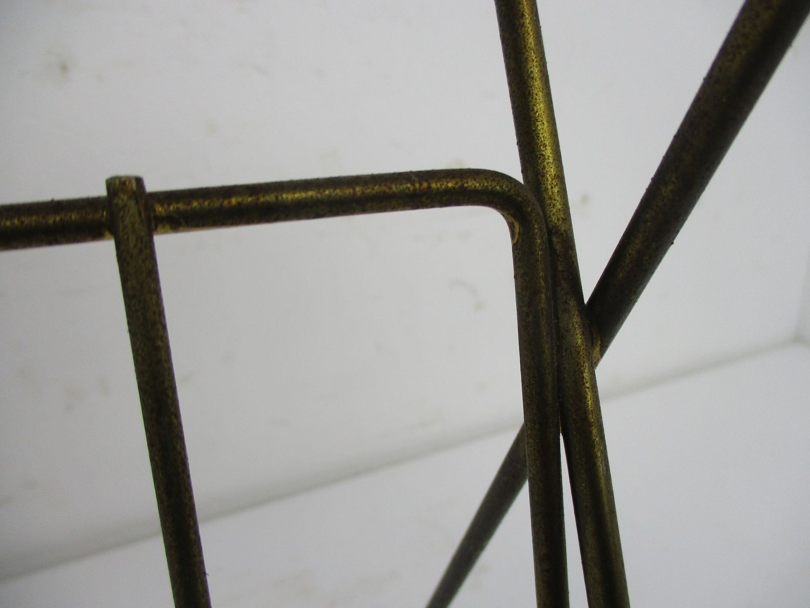 Mategot Style Mid Century Modern Magazine Newspaper Basket Rack Funky Modernist photo vinterior