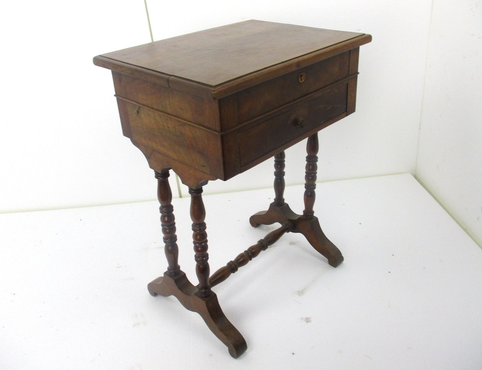 Antique Table Cabinet Desk Hallway Furniture Drawer Edwardian Style Exquisite photo vinterior