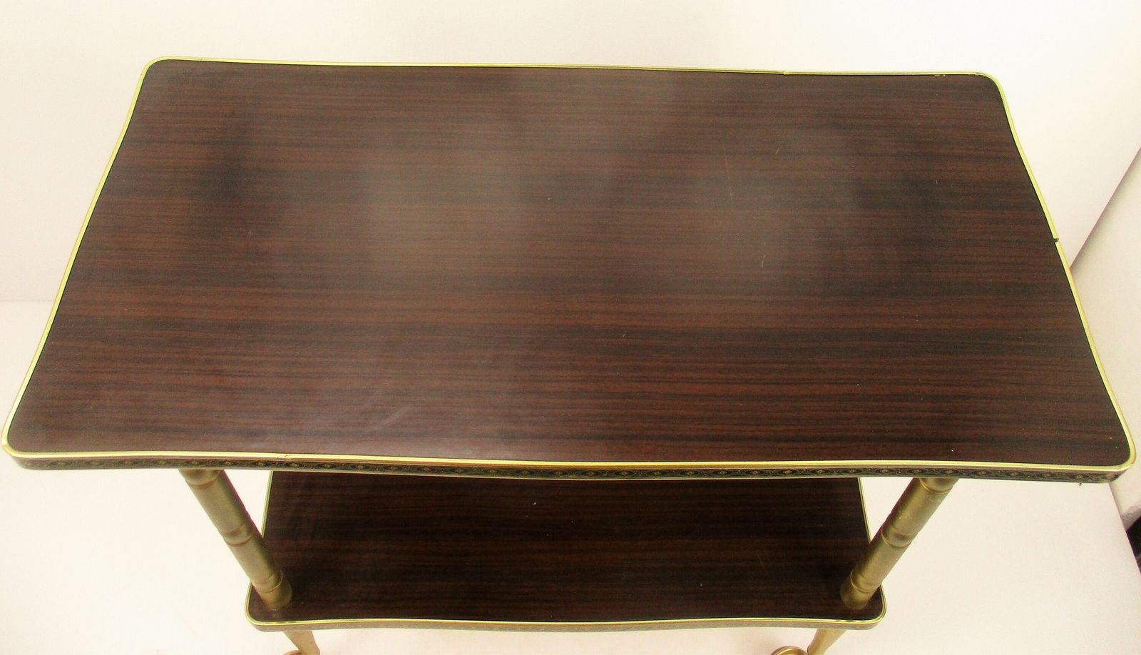 Bar Cocktail Tea Entertainment Cart Trolley Kitchen Island Veneer Retro Barware photo 244.0