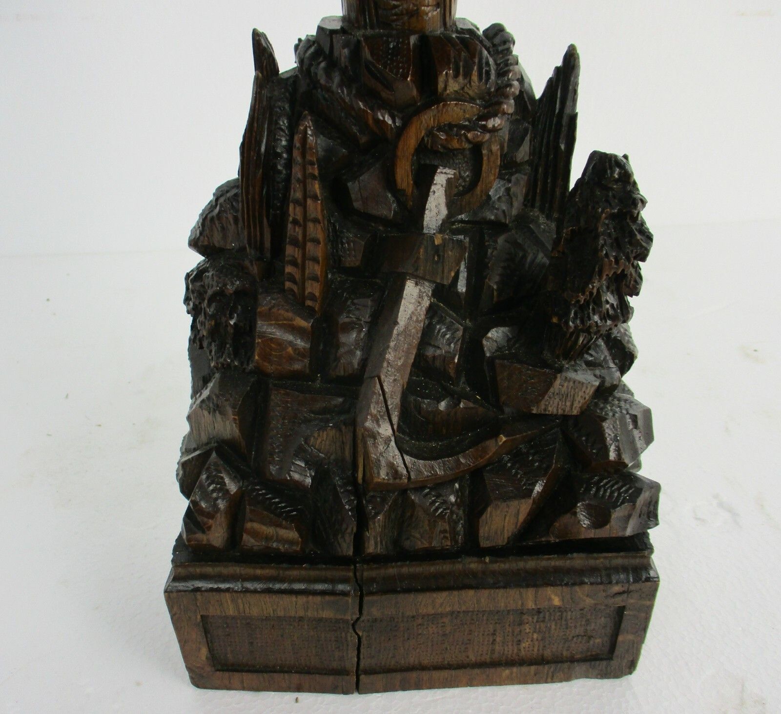 Standing Crucifix Jesus Christ Calvary Tools Of Passion Black Forest Style Wow photo for sale