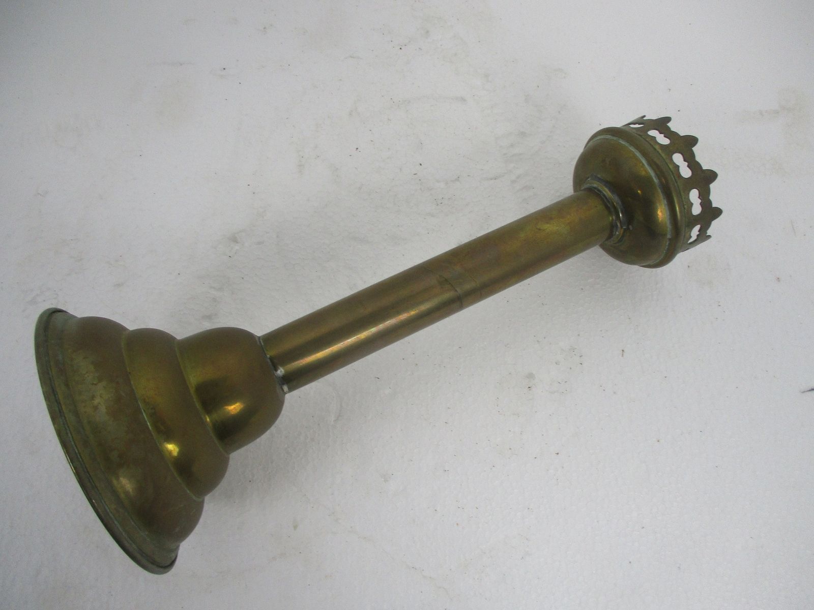 Antique Candle Holder Candle Stick Church  Chapel Altar Monastery Brass Ornate B photo buy