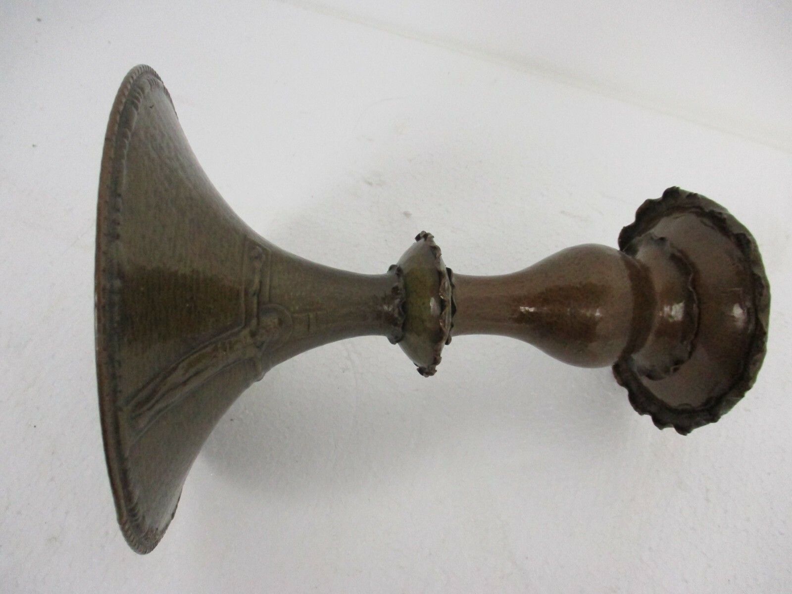 Art Piece Verlinden Lier Bronze  Hand Made Candle Holder  Candlestick Corpus Wow photo for sale