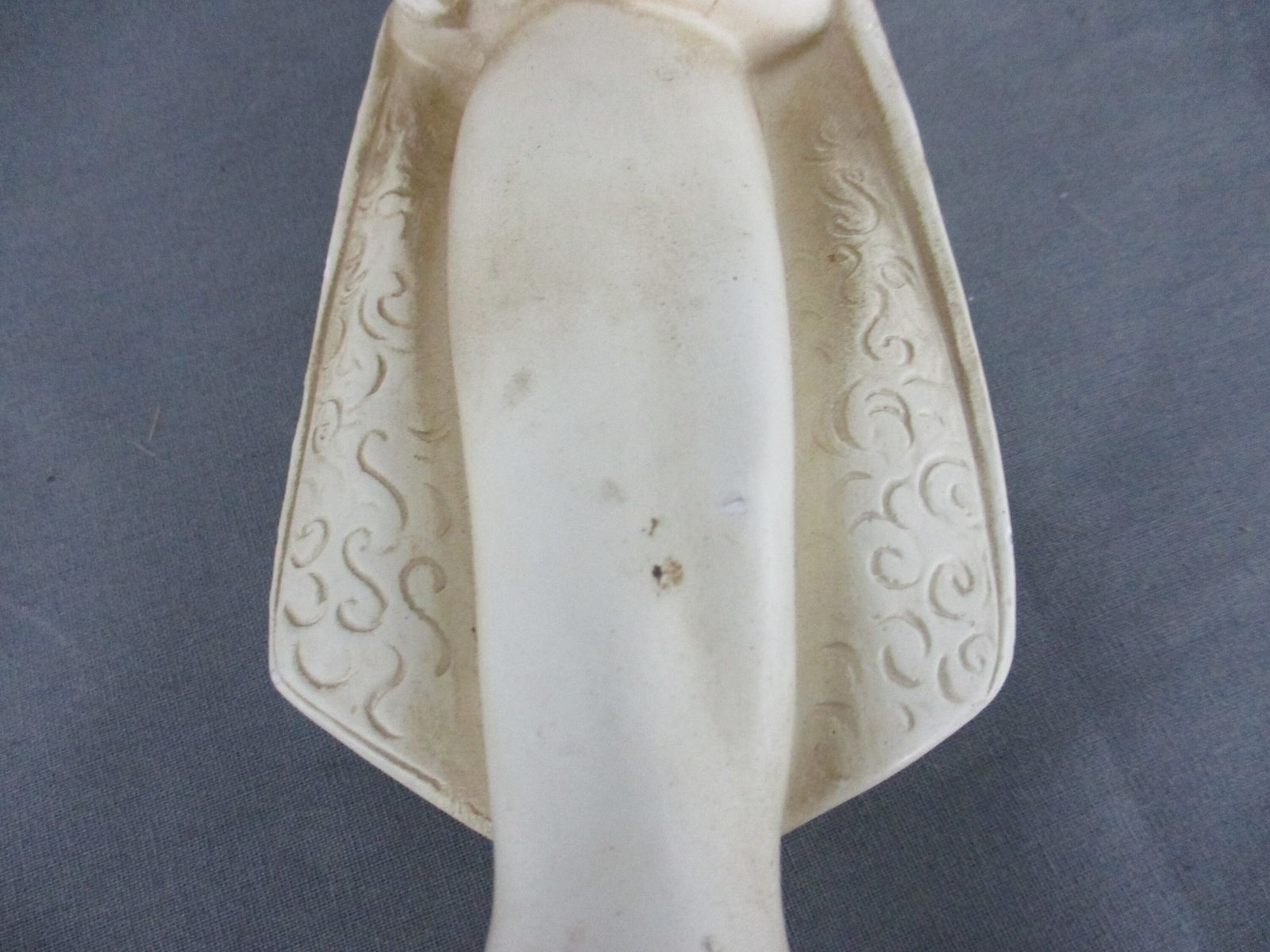 photo furniture Virgin Mary Madonna Holy Mother Infant Child Plaster Statue On Granite Base 10.0