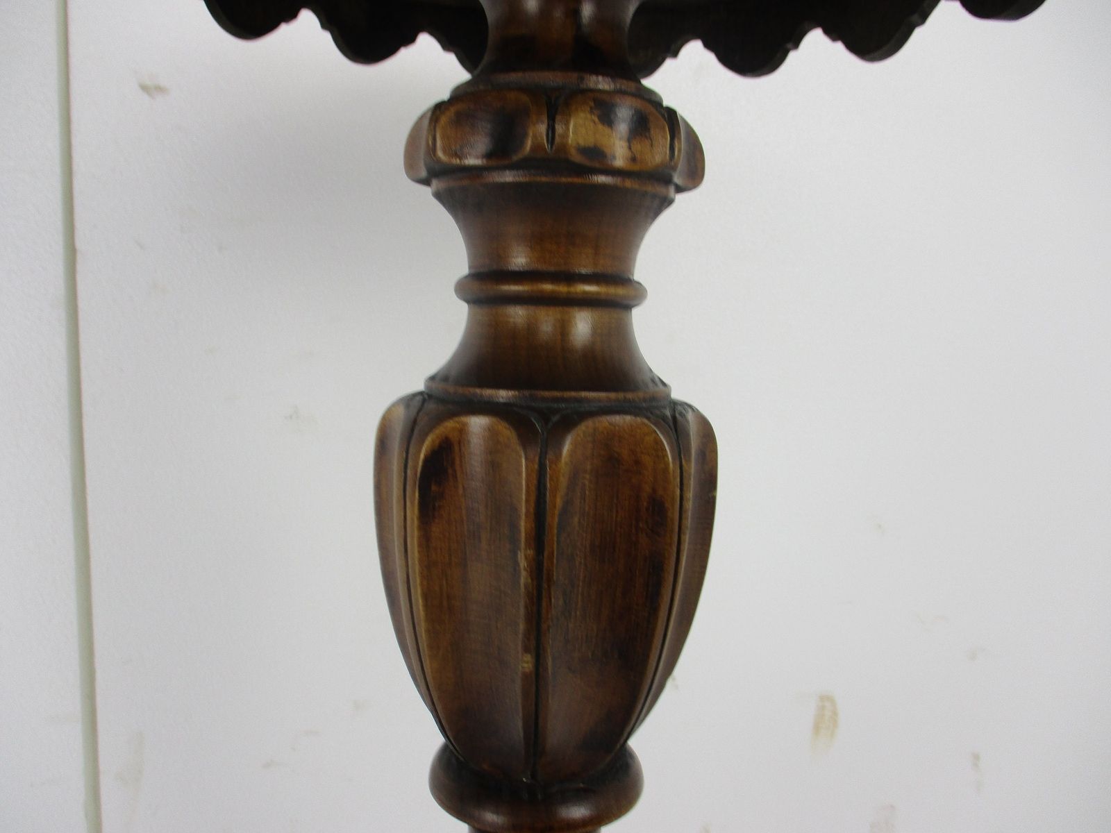 Xl Wooden Pillar Pedestal Display Side Occasional  Table Bonsai  Plant Stand  St photo vinterior