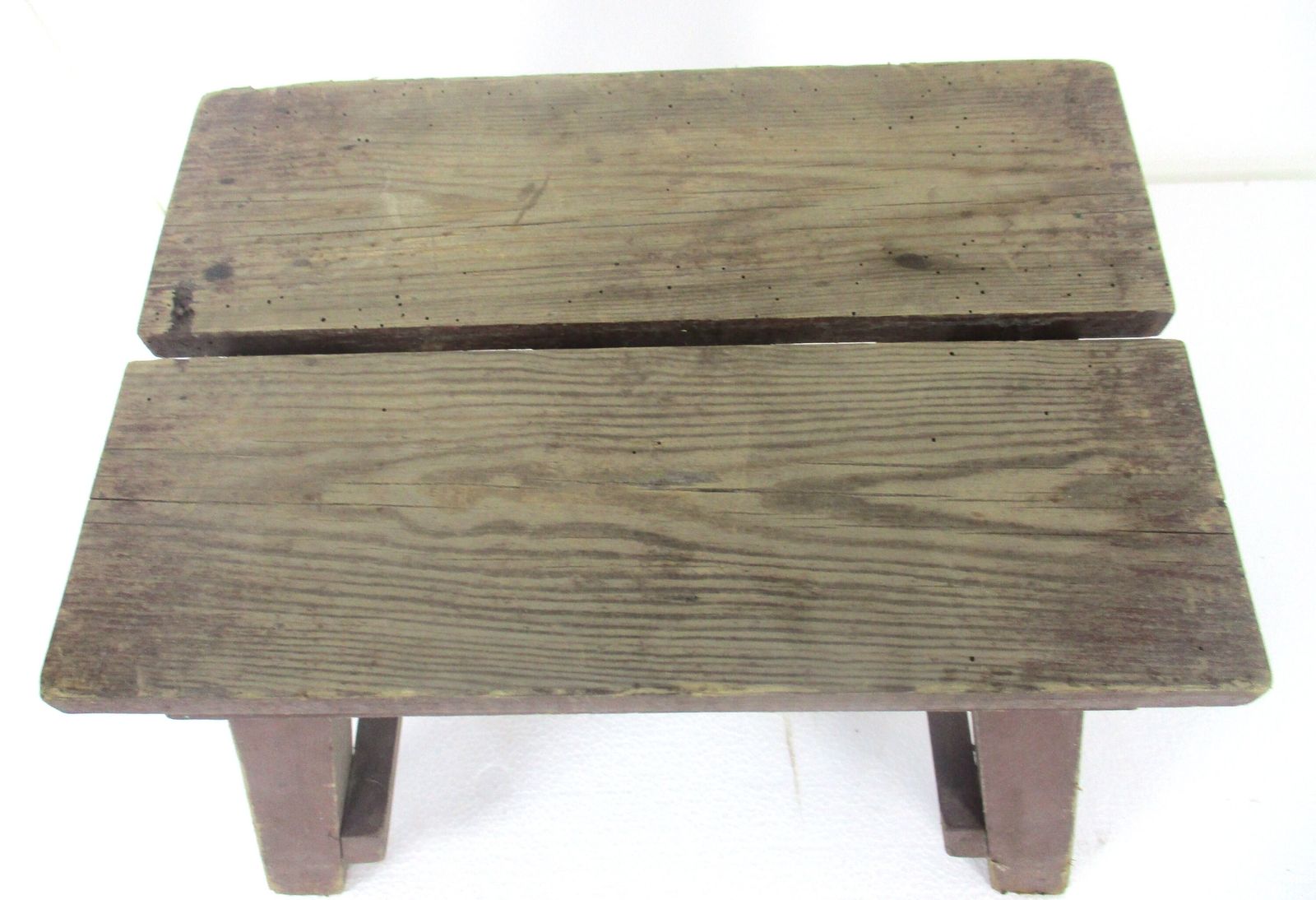 Antique  Stool Ottoman Footstool Milking Stool Barn Farmhouse Style Wood Funky photo Furniture
