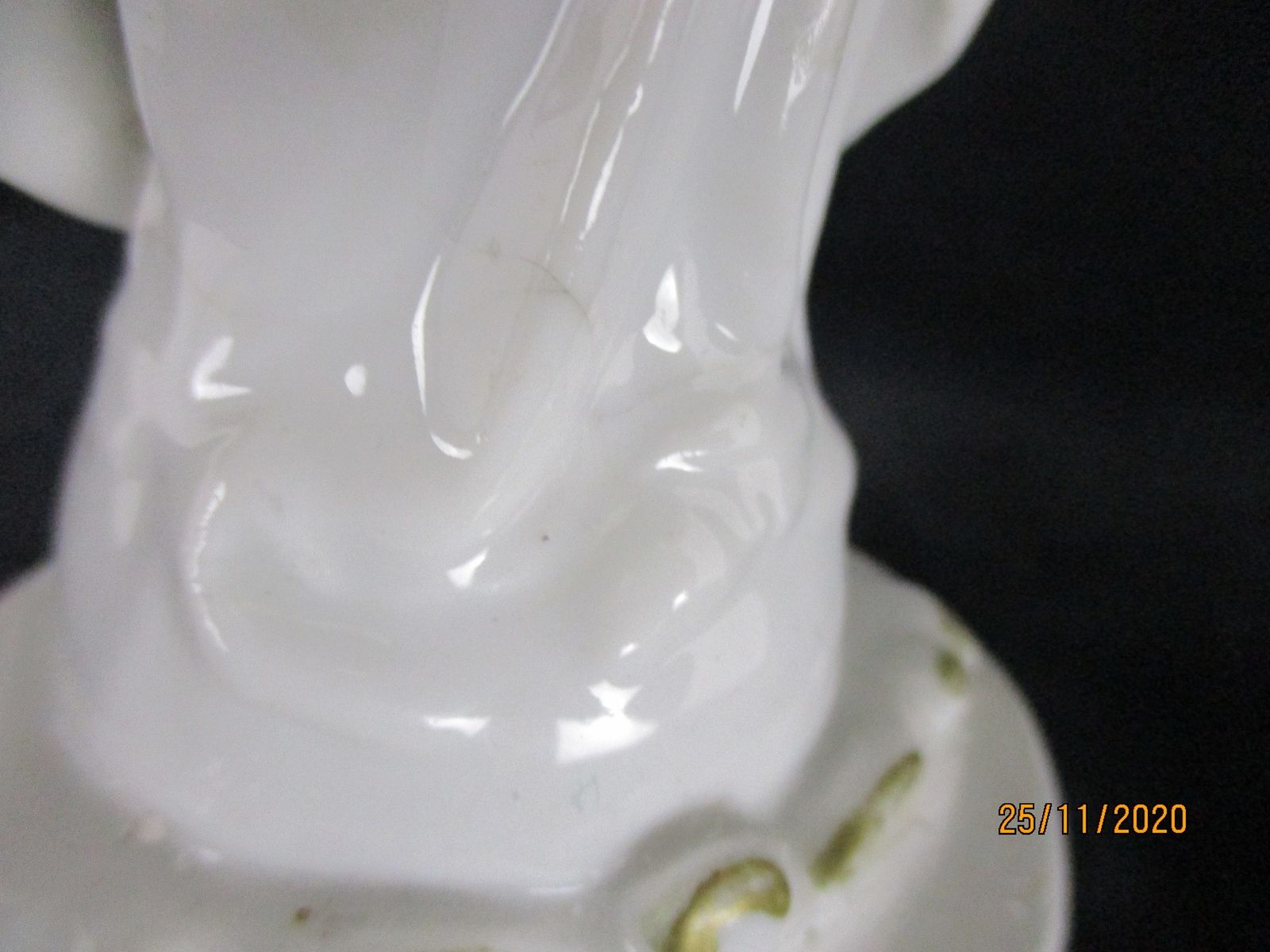 Antique Porcelain Statue Virgin Our Lady Mary Madonna Open Arms Gorgeous 7.87&Qu photo Art