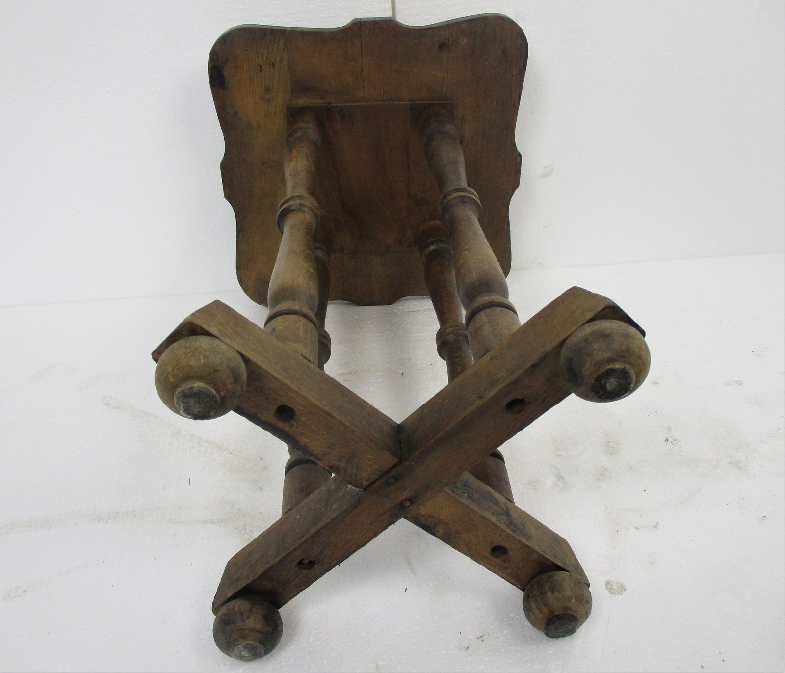Wooden Side Display Wine Table Pedestal Plant Bonsai Stand Barn Country Farmhous photo vintage