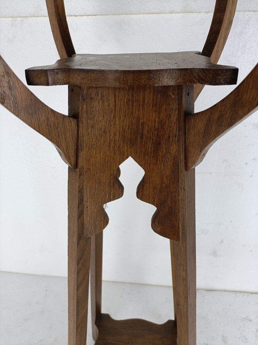 Art Nouveau Pedestal Plant Stand Side Table Three Tier Japandi Antique Barn Coun photo 323.0