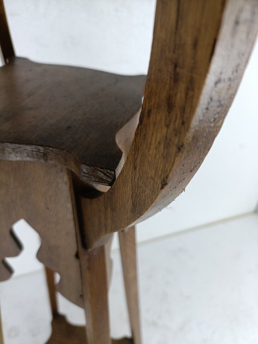 Art Nouveau Pedestal Plant Stand Side Table Three Tier Japandi Antique Barn Coun photo buy
