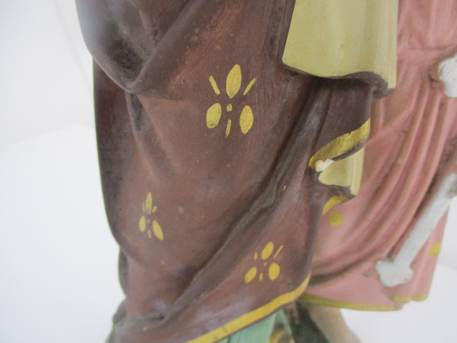 Statue Saint Joseph Protector Of Homes Infant Jesus Statue Chapel Art Deco 18.11 photo vinterior