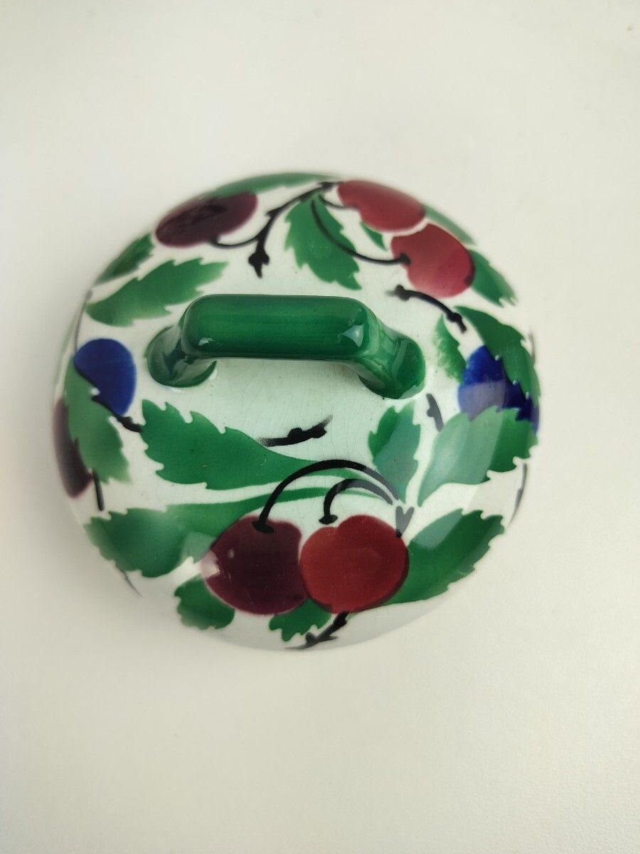 Art Nouveau Villeroy Boch Wallerfangen Saar Basin China  Pot  Plum Decor Htf Gor photo buy