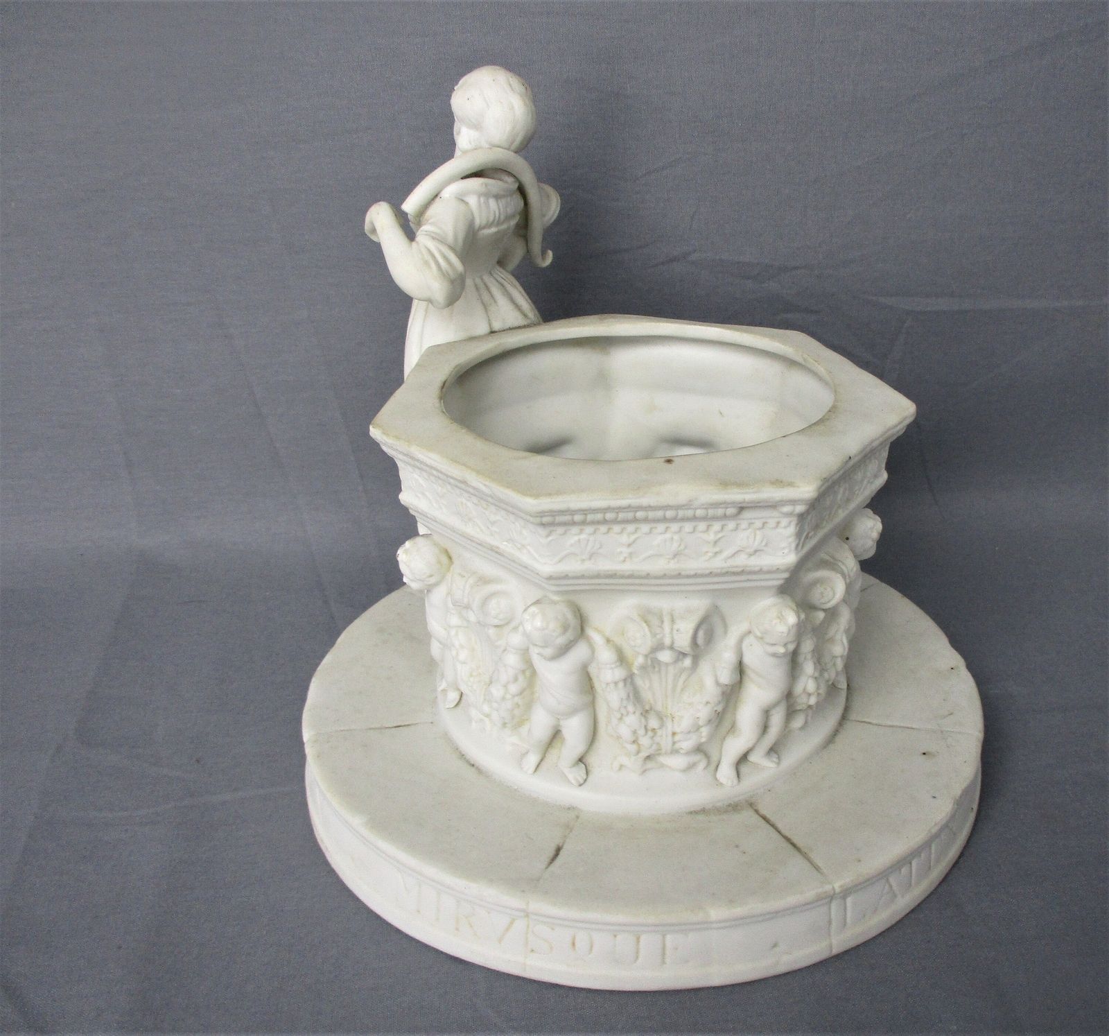 Bisque Figurine Woman At Well Antonio Pandiani Copy Mira Silex Mirusque Latex Qu photo vinterior