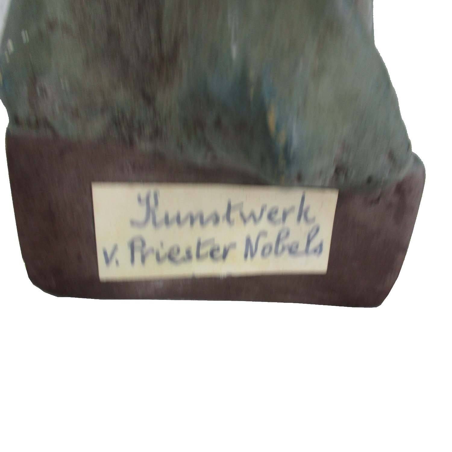 Statue Virgin Mary Our Lady Madonna Infant Plaster Mother And Child Signed Pries photo buy