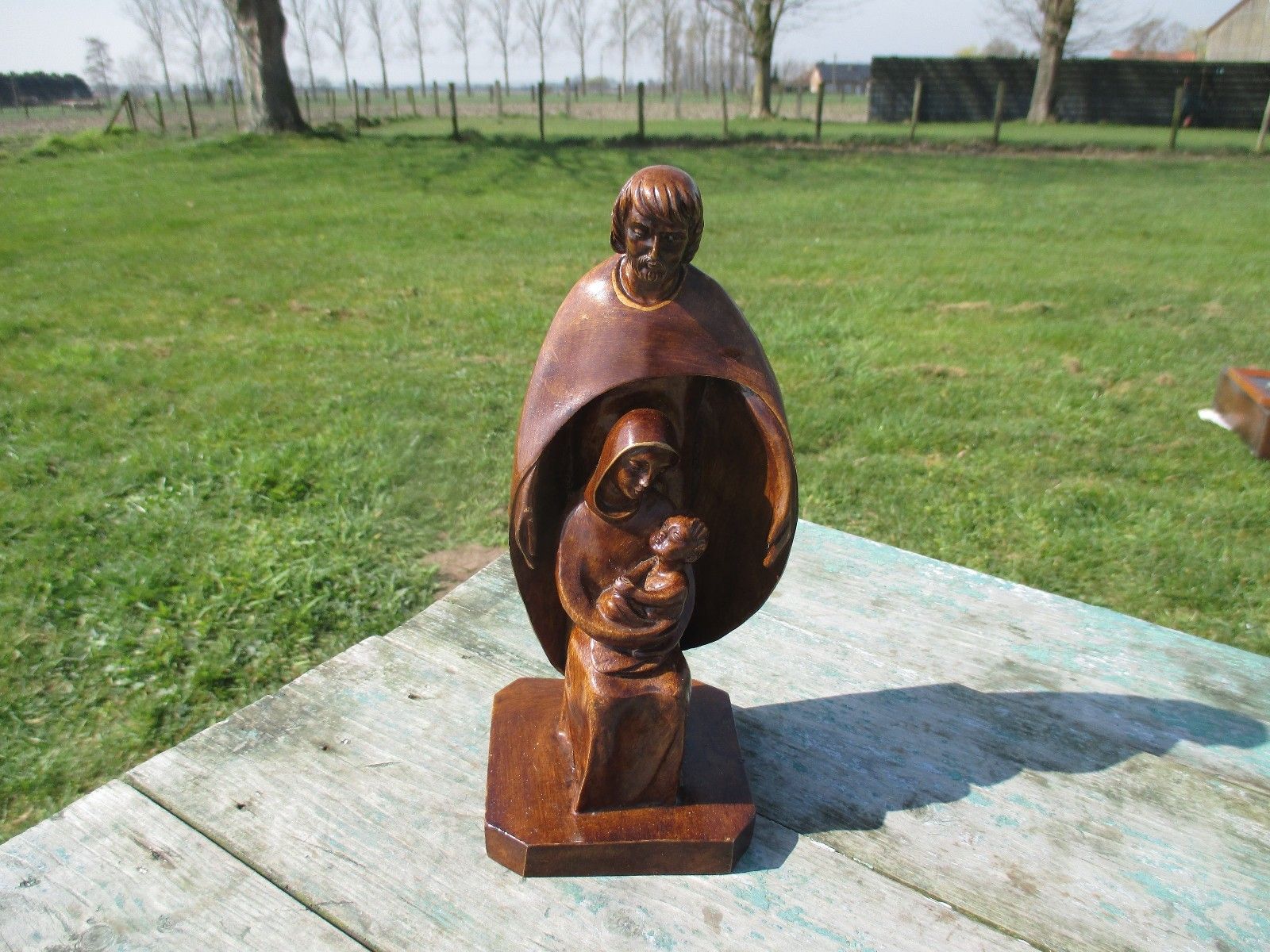 Small Statuette Figurine Family Mother And Child Father Protection Resin Lovely photo furniture