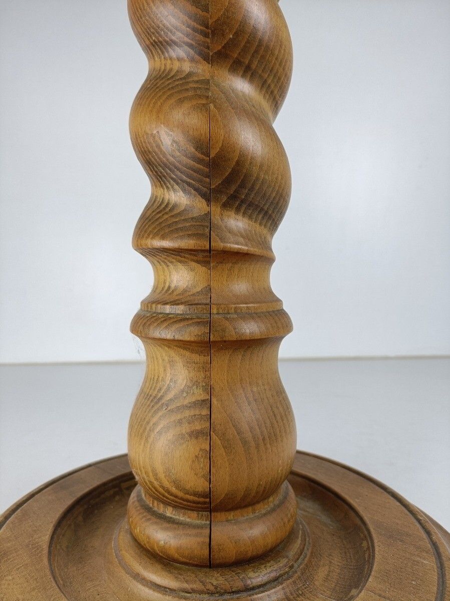 Barley Twist Wooden  Side Wine Display Table Pedestal Plant Bonsai Flower Stand photo buy