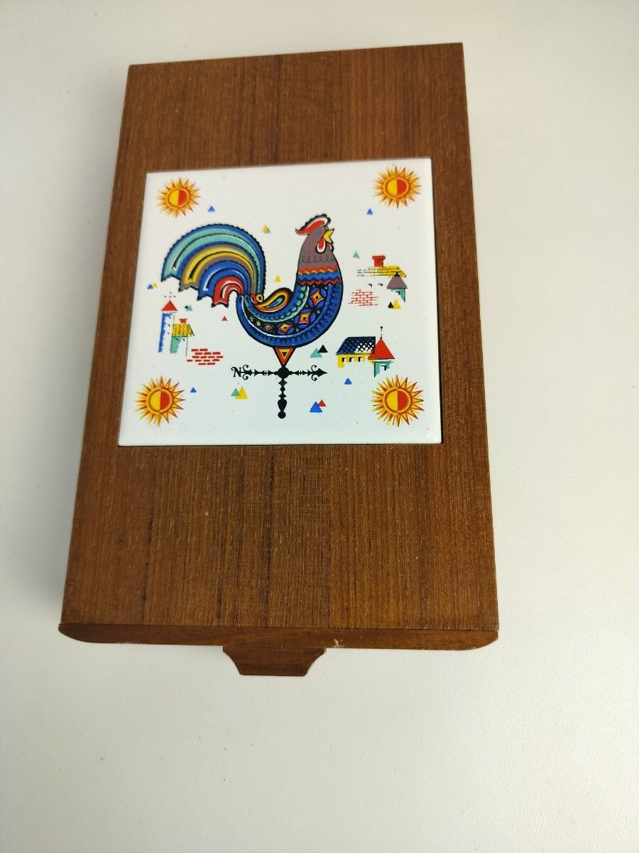 Scandinavian Wooden Box Cocktail Bar Set Berggren Norway Tile Rooster Retro Funk photo Furniture