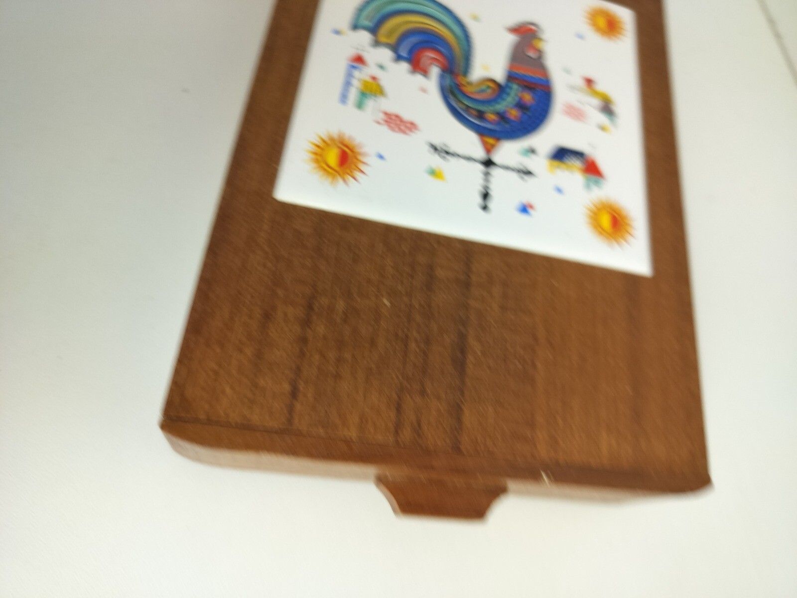 Scandinavian Wooden Box Cocktail Bar Set Berggren Norway Tile Rooster Retro Funk photo buy