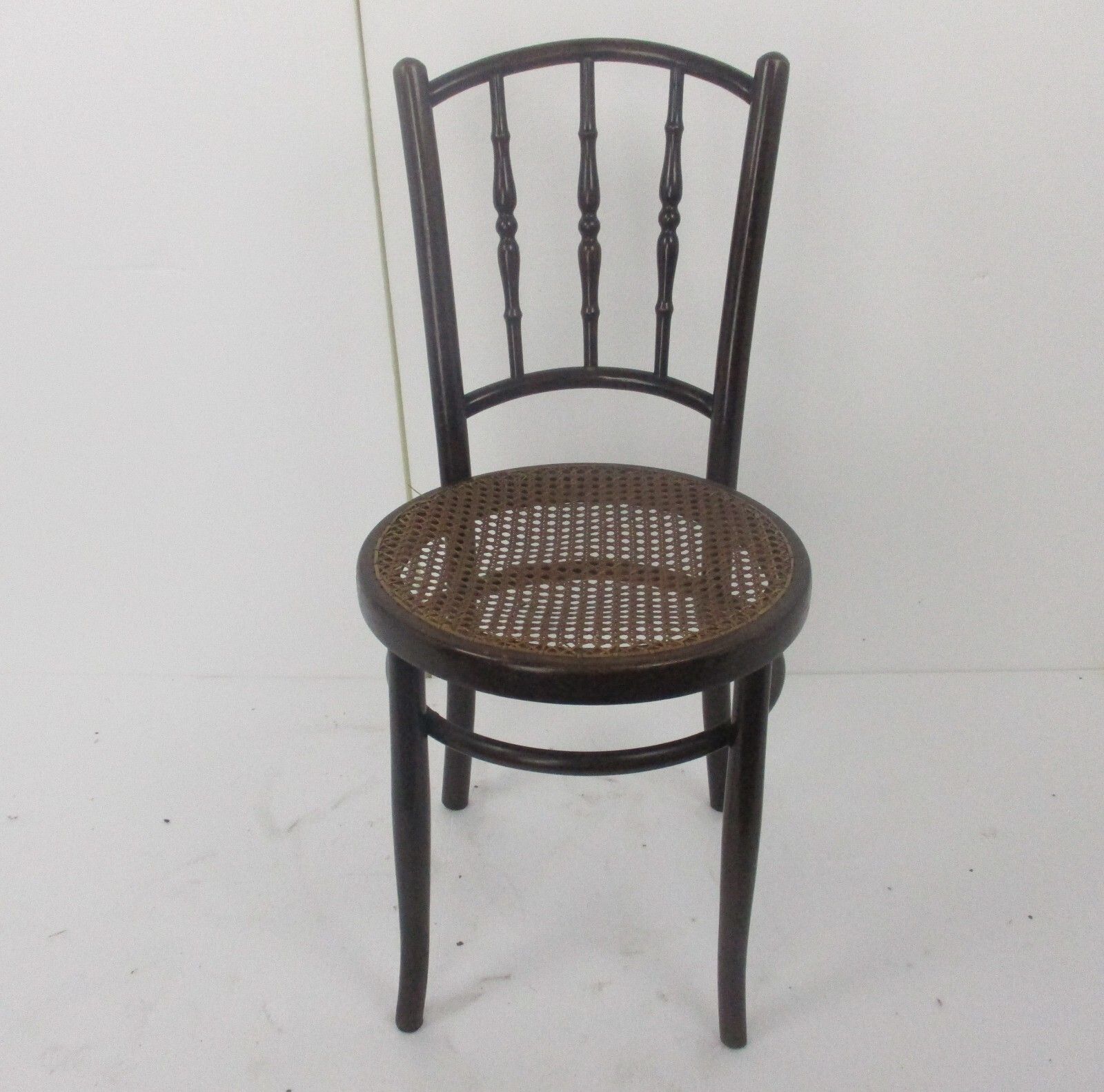 Chair Bistro Ice Cream Parlor Rush Cane Seating Plywood Thonet Style photo furniture