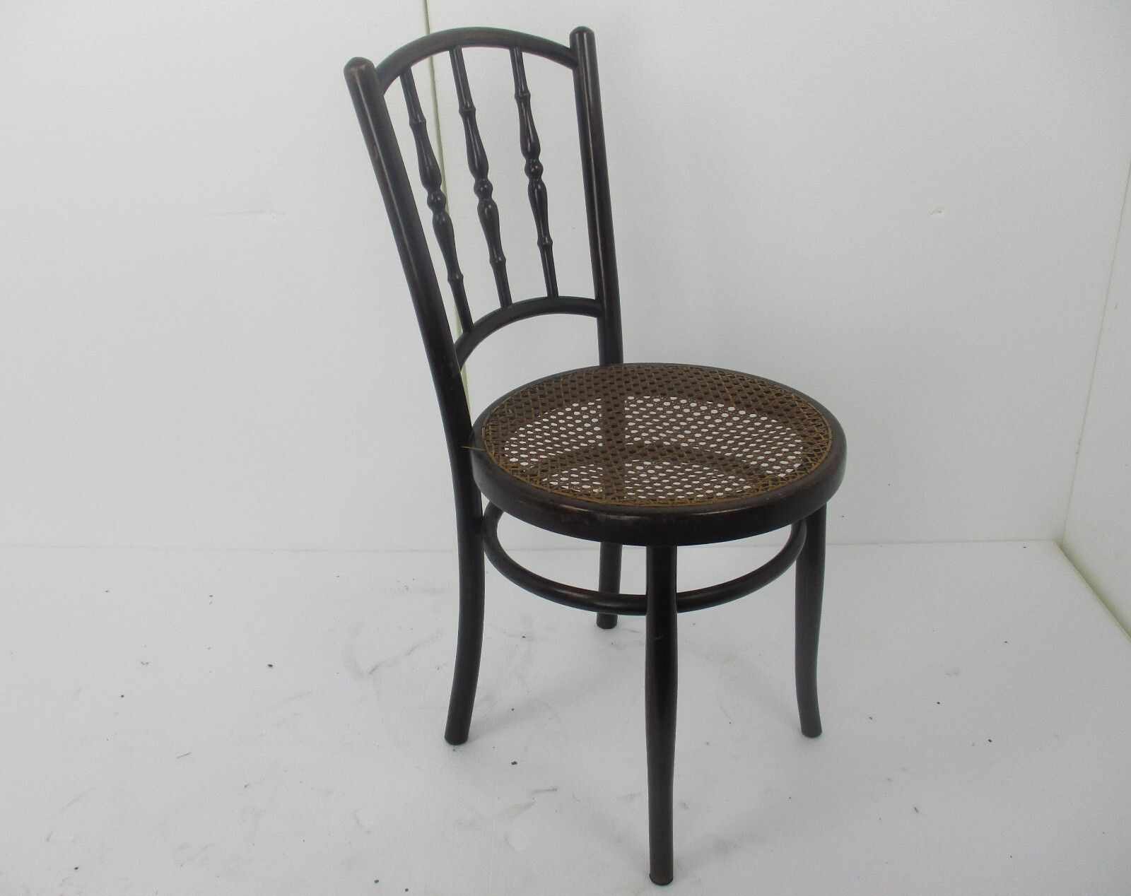 Chair Bistro Ice Cream Parlor Rush Cane Seating Plywood Thonet Style photo buy