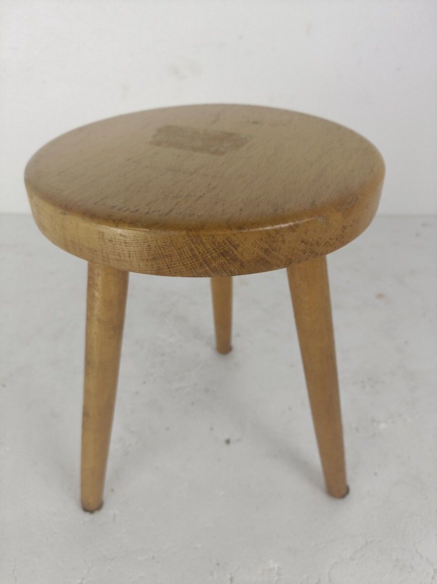 Milking Stool, Stool, Pedestal, Plant Stand, Vintage,  Wood, Funky, Barn Style photo 77.0