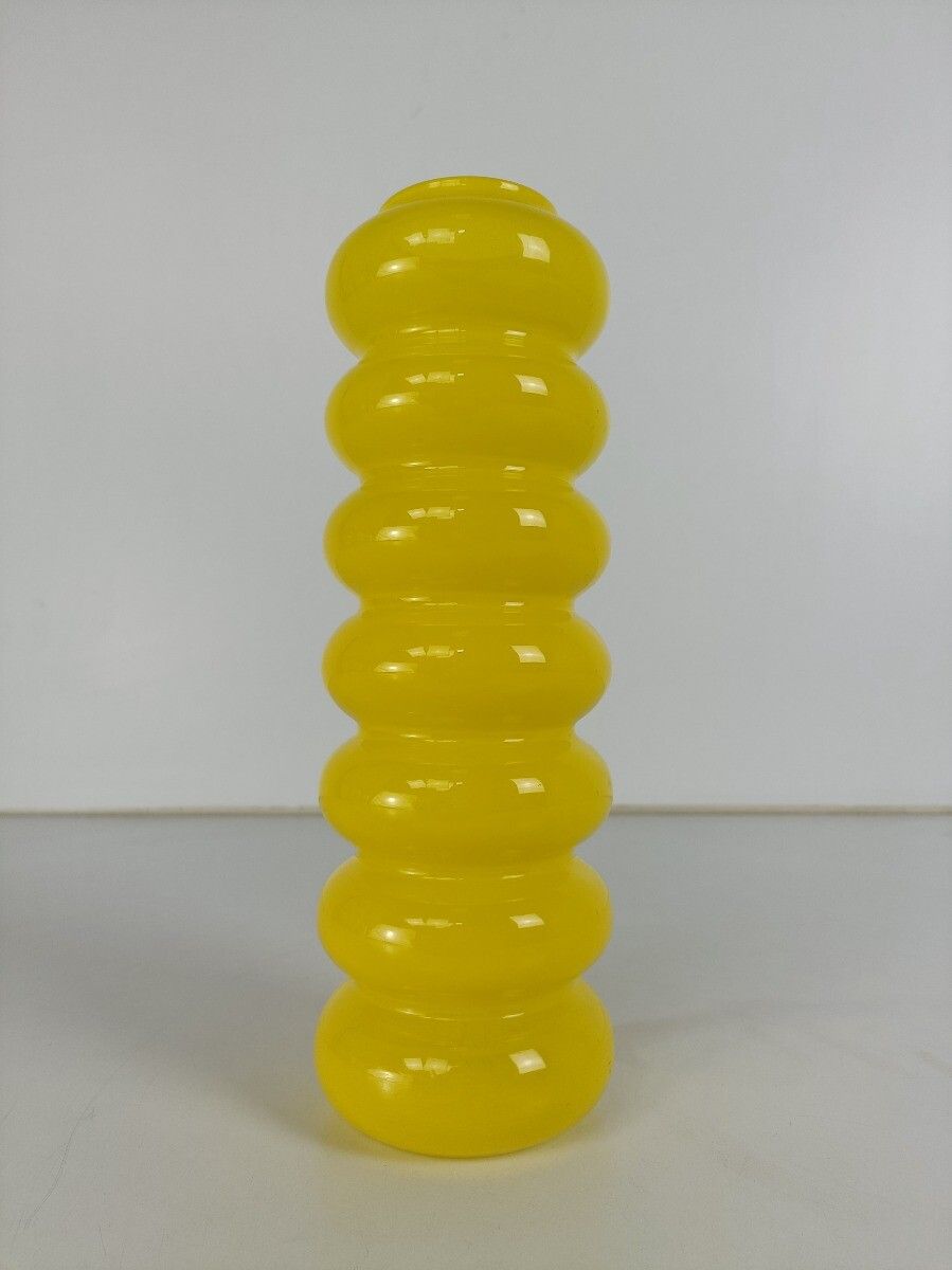 Ikea Solstrale Bubble Hooped Yellow  Vase Yellow Designer Anne Nilsson Vinta photo furniture